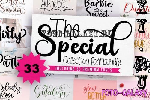 The Special Collection Font Bundle - 33 Premium Fonts