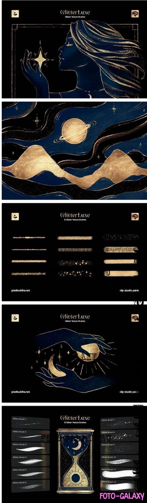 Clip Studio Glitter Texture Brushes - 291236074 - P2JV9N2