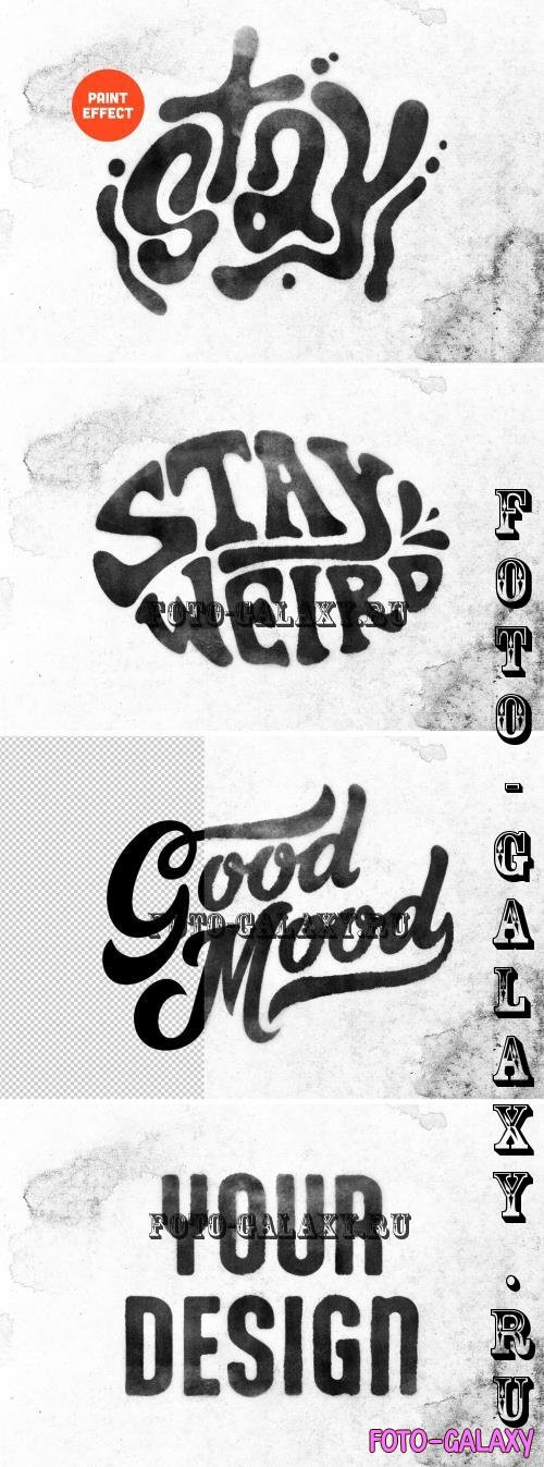 Watercolor Paint Text & Logo Effect - 291247089