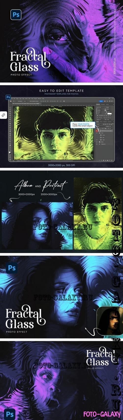 Fractal Glass Photo Effect - TMREDQG