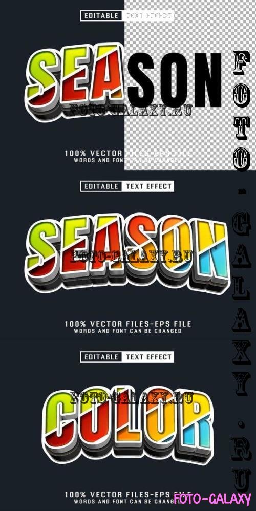 Season 3d Text - Editable Text Effect - JJJRY5Z