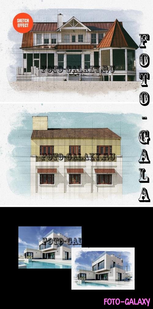 Architect Watercolor Sketch Effect - 291285917