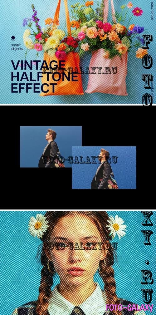 Vintage Halftone Photo Effect - 291273072 - 9EMVGZP
