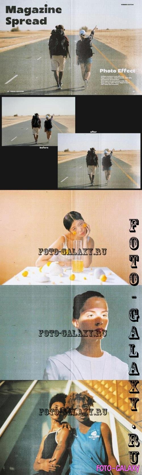 Vintage Magazine Spread Scan Effect - 291276680 - 6JDELQ7