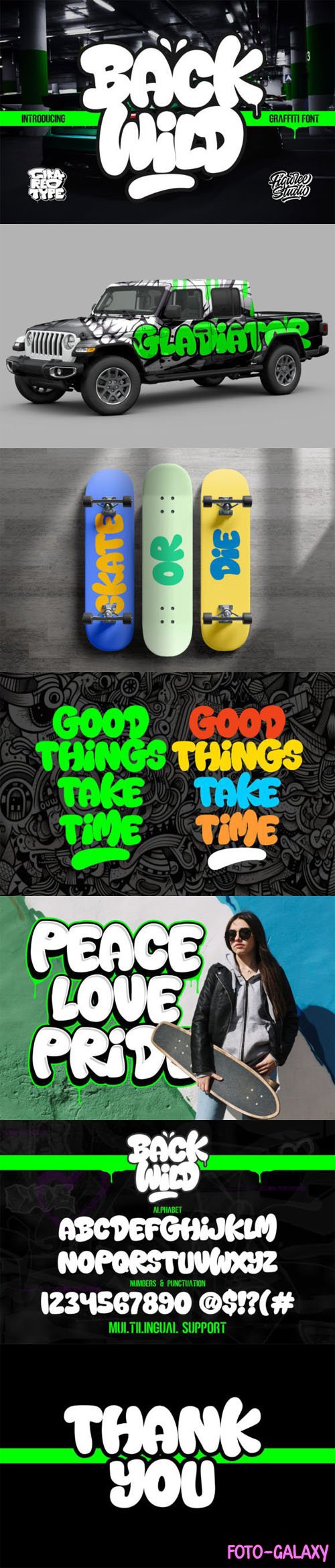 Back Wild - Bold Graffiti Font