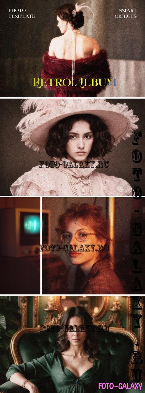 Retro Album Photo Template - 291280356