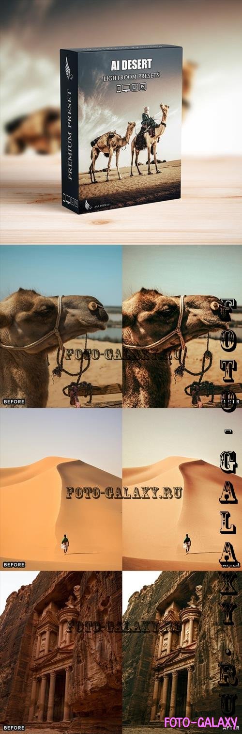 AI-Optimized Desert Cinematic Lightroom Presets - 57380441 - F359629