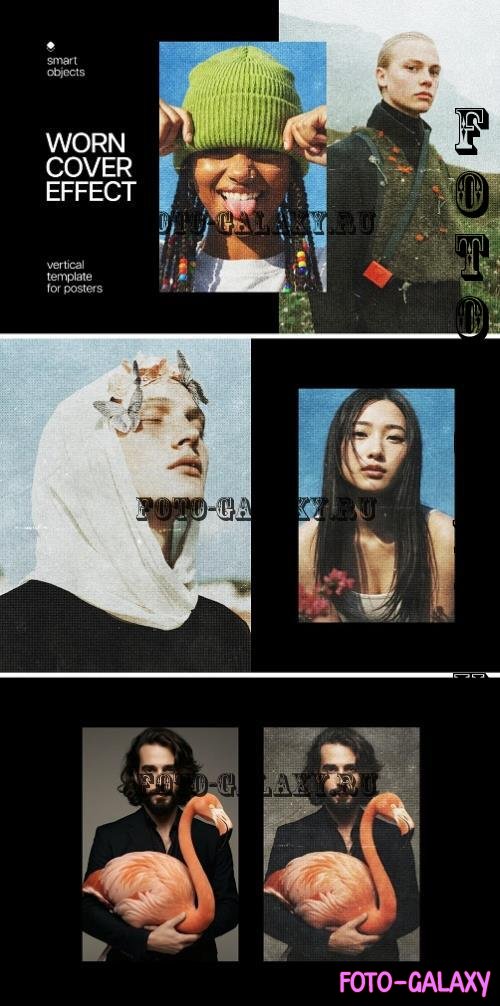 Worn Cover Poster Effect - C26ABKQ
