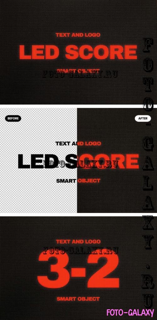 LED Score Text Logo - WKNKZBT