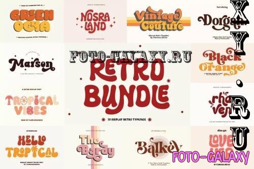 Retro Font Bundle 