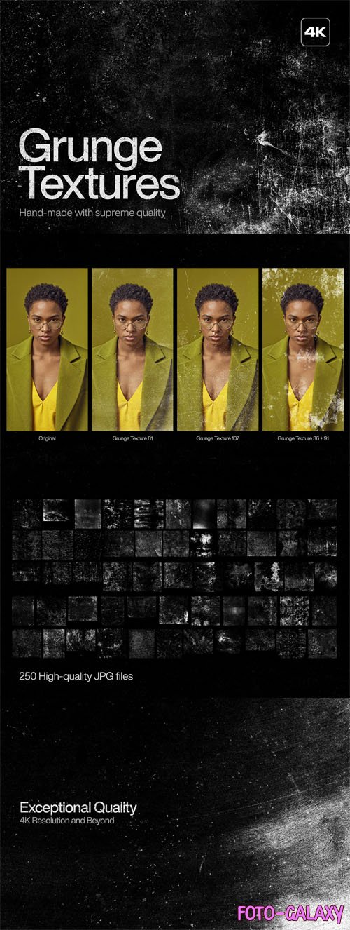 250 Grunge Overlays for Photoshop