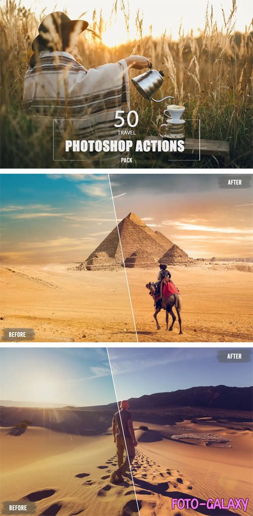 50 Amazing Travel Photoshop Actions