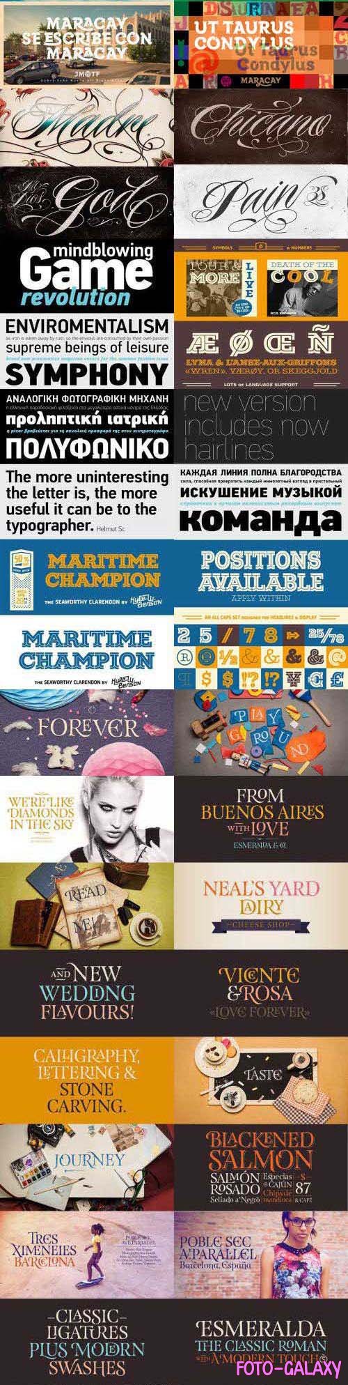 Awesome Fonts Bundle - 19 Premium Fonts