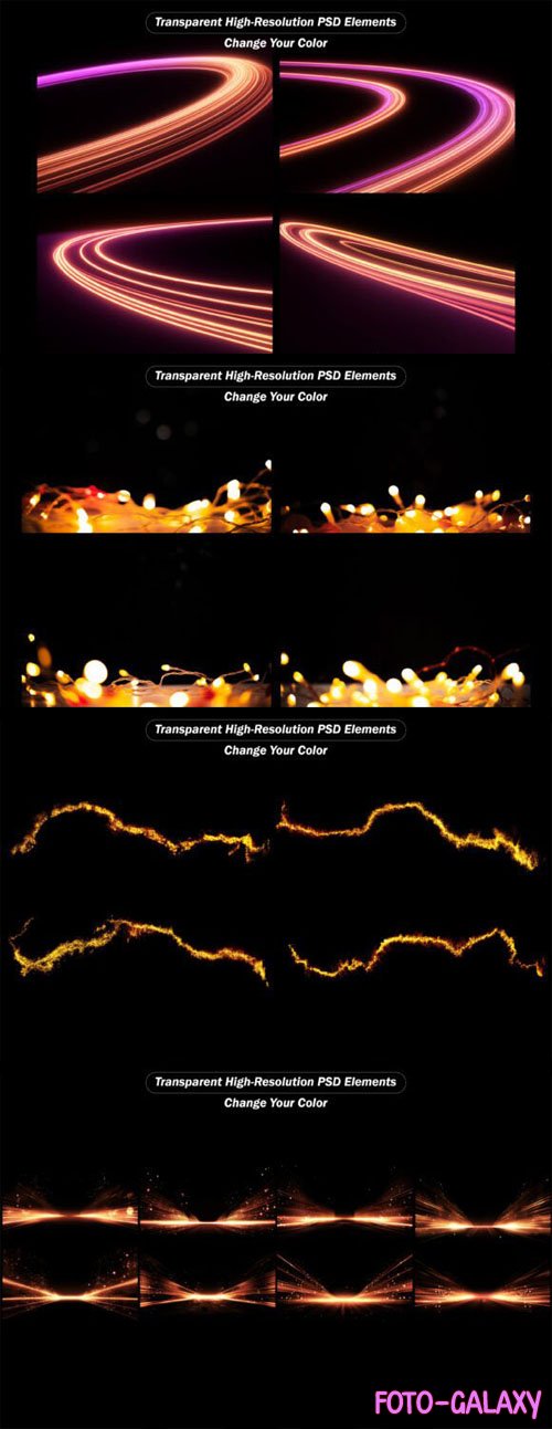 20 Transparent Elements PSD Templates