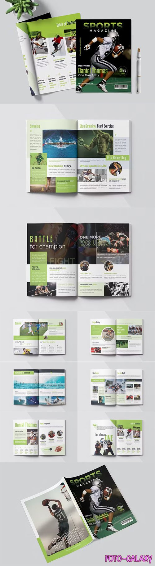 Sports Magazine - PSD Templates