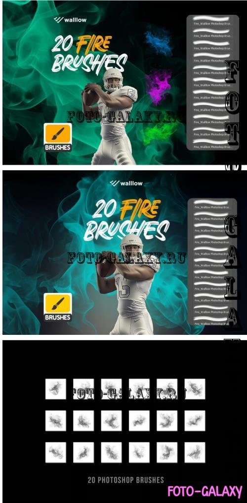 Fire and Smoke Photoshop Brushes - 291402557 - U2PW6FF