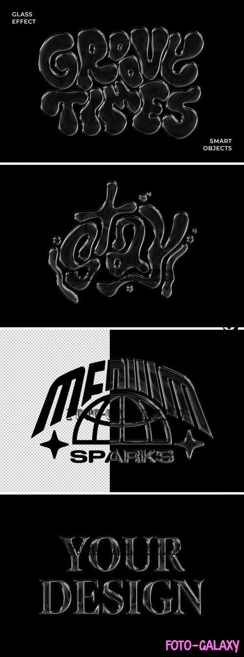 Glass Text & Logo Effect Template - 291360217