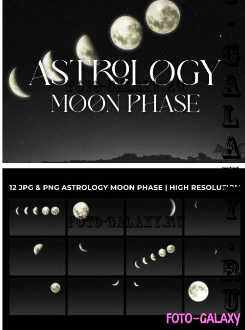Astrology Moon Phase Overlay - 291389755 - XLNC9UX