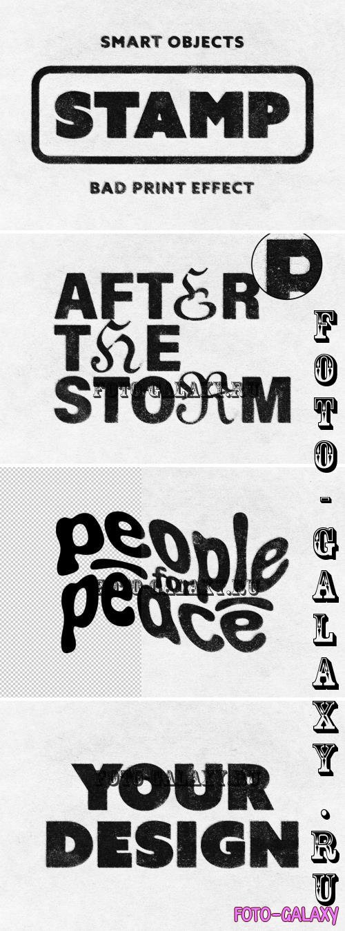 Stamp Print Text & Logo Template - 291369048