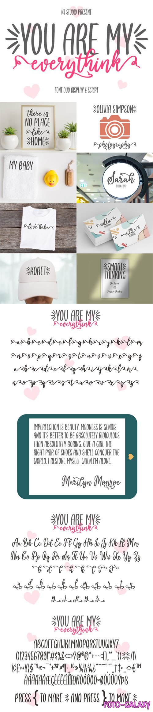 You Are My Everythink - Font Duo Display & Script