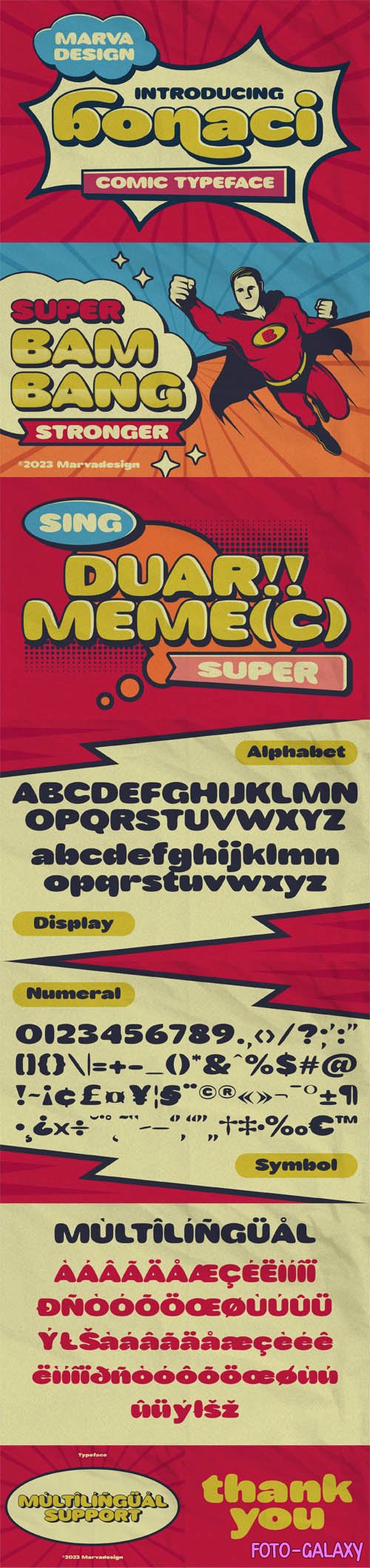 Bonaci Comic Typeface