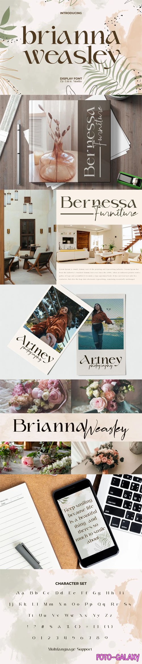 Brianna Weasley - Elegant Beautiful Serif Display Font