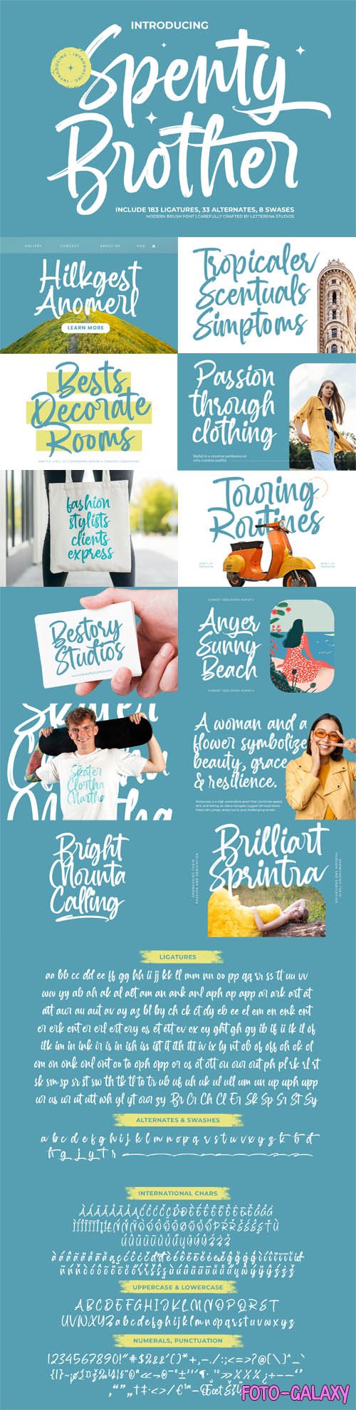 Spenty Brother - Modern Brush Script Font