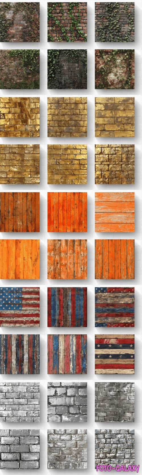 60 Brick & Wood Wall Textures Pack for Designers