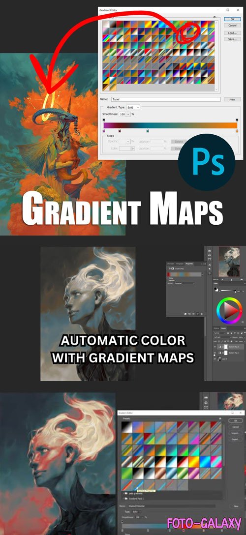 Angelic Gradient Maps for Photoshop