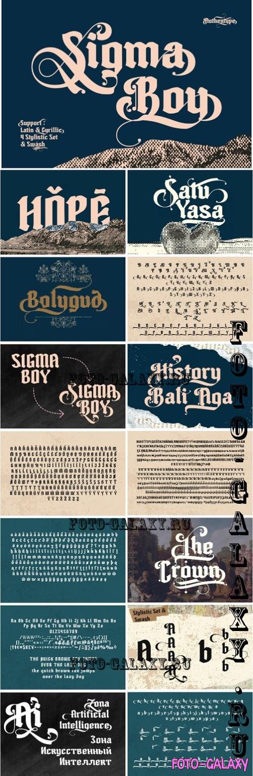 Sigma Boy - Elegant Blackletter Font - 291283656 - N3V6YPH