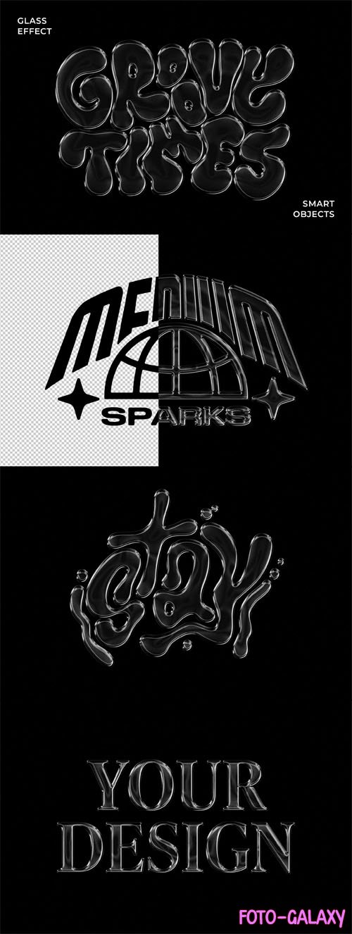 Glass Text & Logo Effect for Photoshop