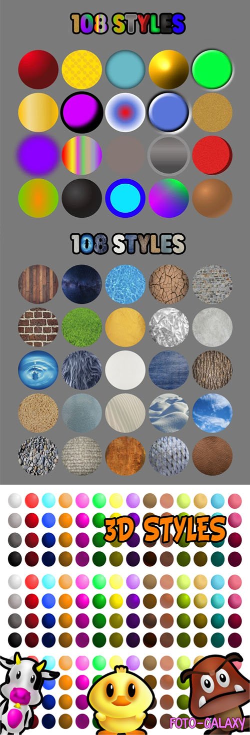 160+ 3D Styles for Affinity