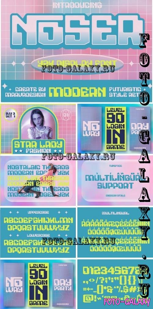 Noser - A Modern Y2K Font - 278570268