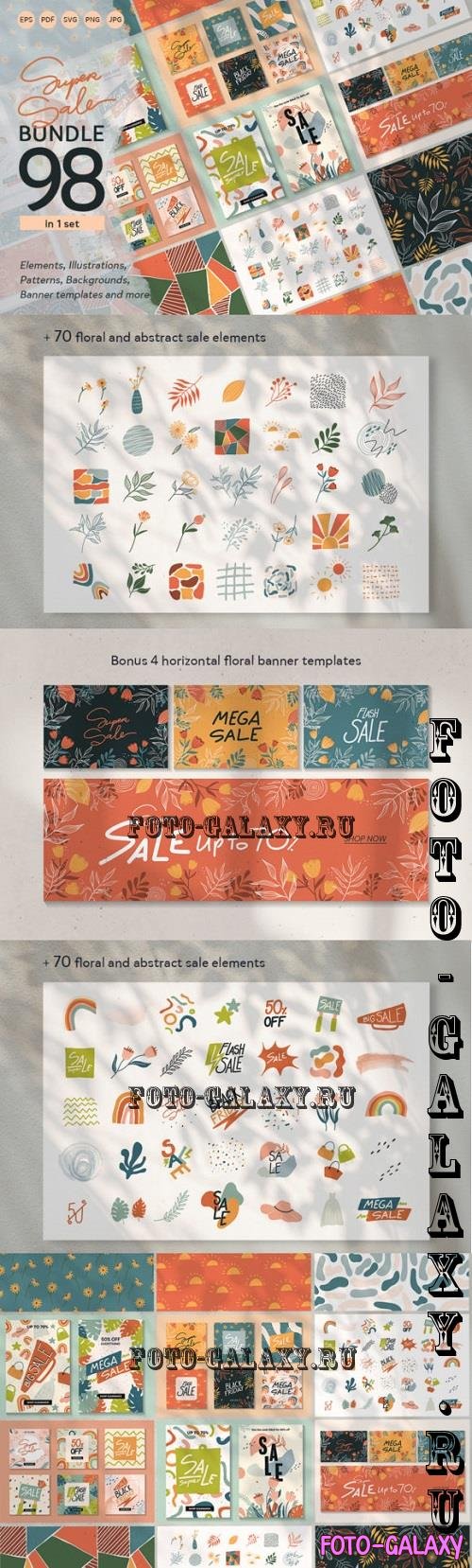 98 in 1 Sale Abstract Elements