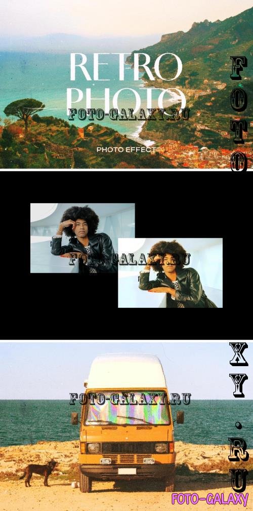 Cinematic Retro Paper Photo Effect - 291388870