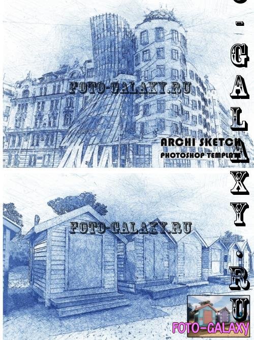 Archi Sketch Photoshop Template - XFWBC6B