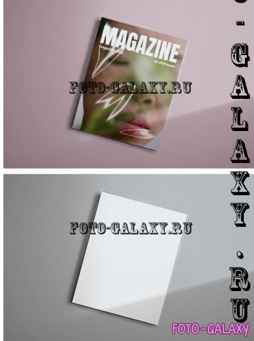 Sleeve Covered Magazine Mockup