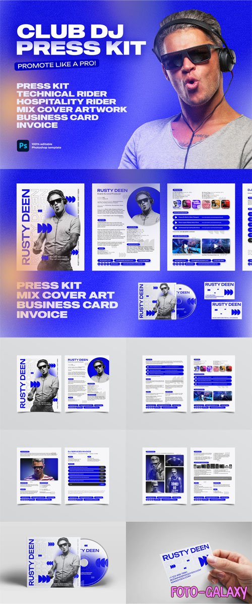Club DJ Press Kit - PSD Templates Pack