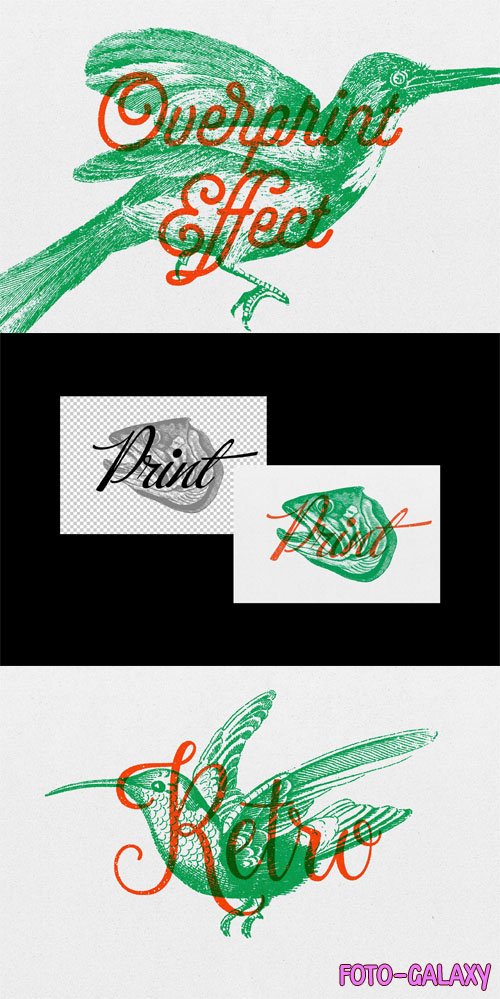 Vintage Overprint Effect for Photoshop