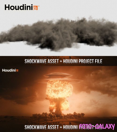 Shockwave Houdini Project + Render Asset (Dust/Smoke)