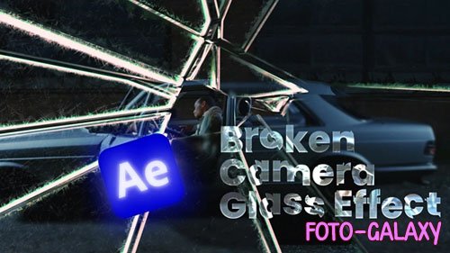 Realistic Broken Camera Glass Effect - After Effects Project