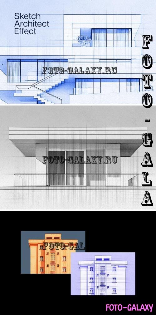 Architectural Sketch Photo Effect - 291437440 - P6WKL3X