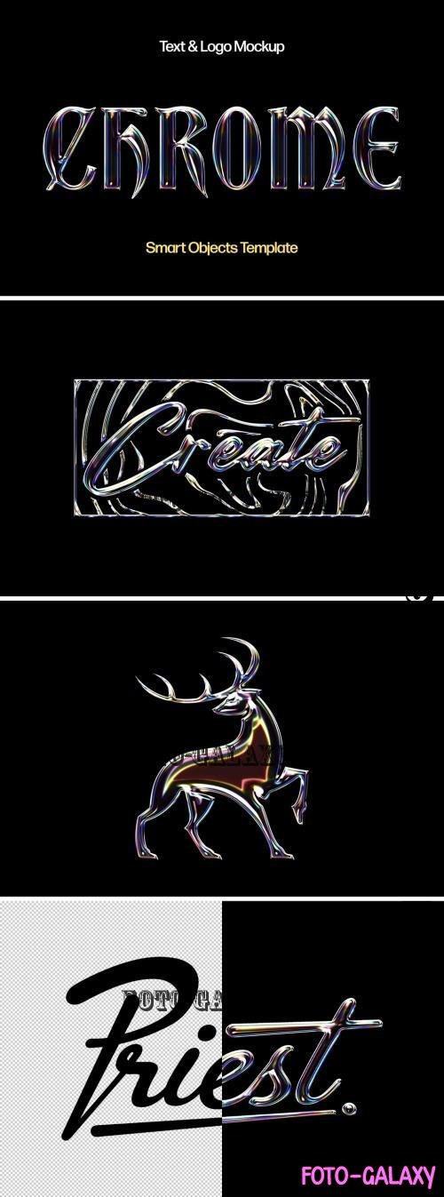 Holographic Logo Mockup - 291455891 - QRUM277