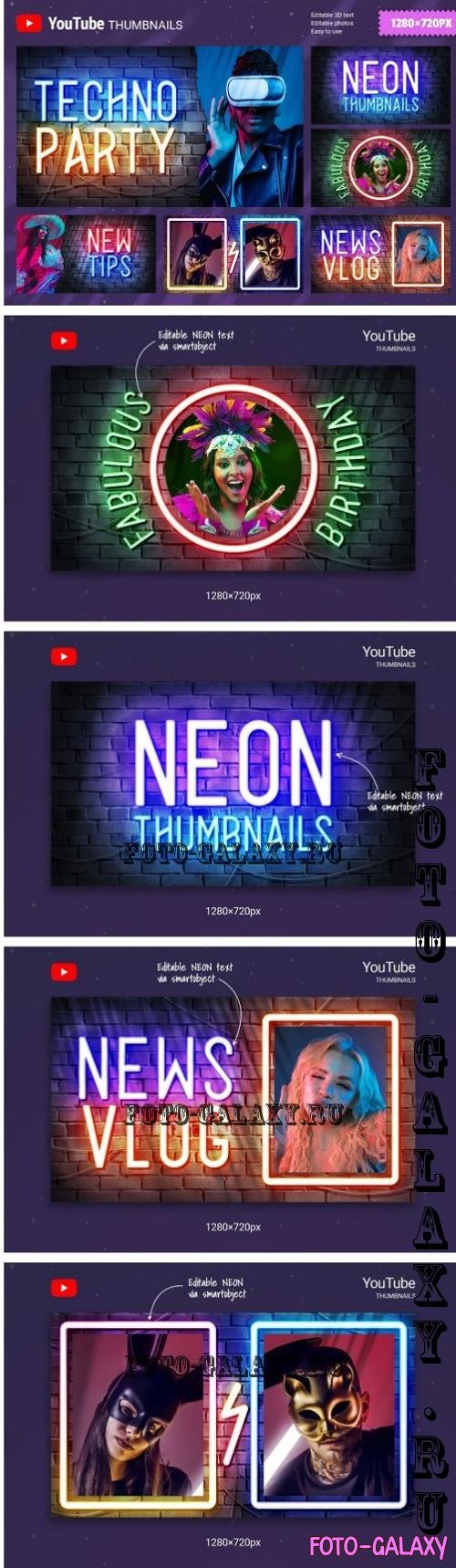 Neon Youtube Thumbnails - AZJFJVV