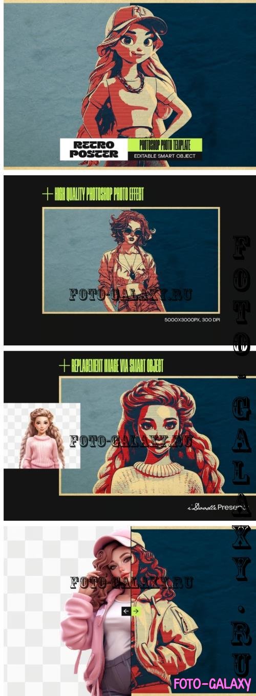 Retro Poster Photo Effect - 291389551 - 92TTJTP