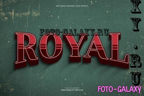 Deco Vintage Text Effect - EKVXBQJ