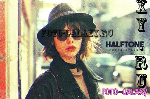 Halftone Photo Effect Vintage Comic Inspired Loop - AQY24ET
