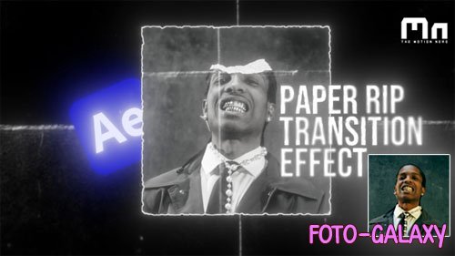 Paper Rip Transition Rffect - After Effects Project