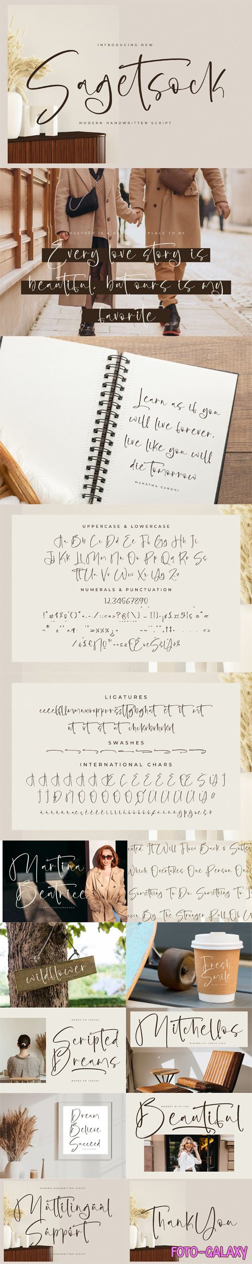 Sagetsock - Modern Handwritten Script Font