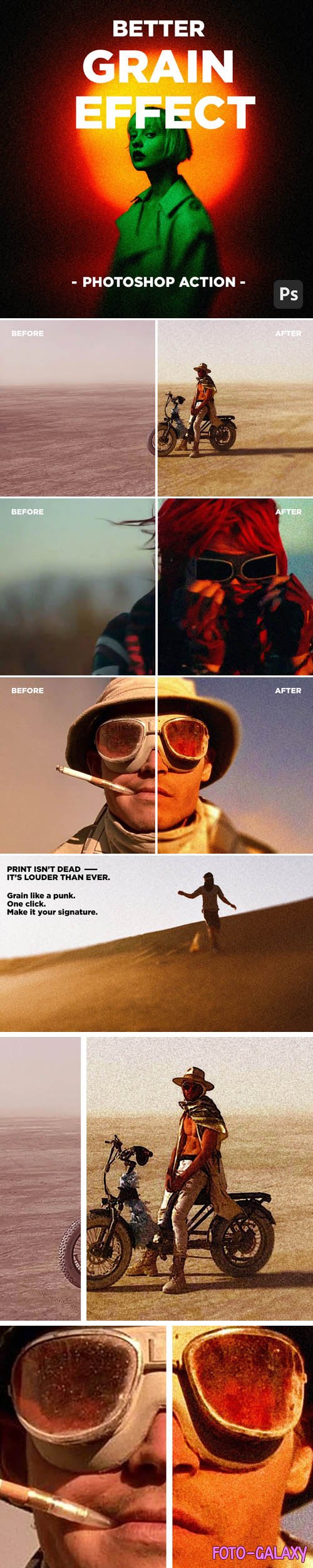 Better Grain Effect - Photoshop Action